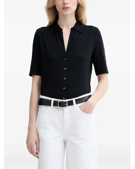 Marc O' Polo Black Chemise Boutonnée À Manches Courtes