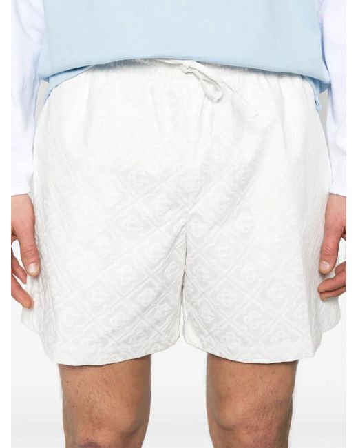 メンズ Casablanca モノグラム ショートパンツ White