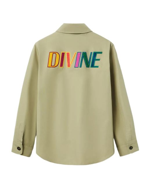 LaDoubleJ Green Embroidered Cotton Jacket