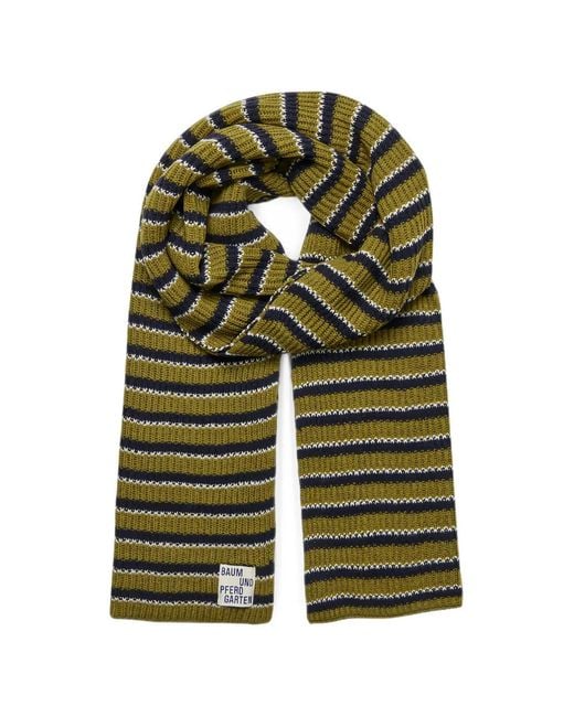 Baum und Pferdgarten Green Leora Striped Scarf