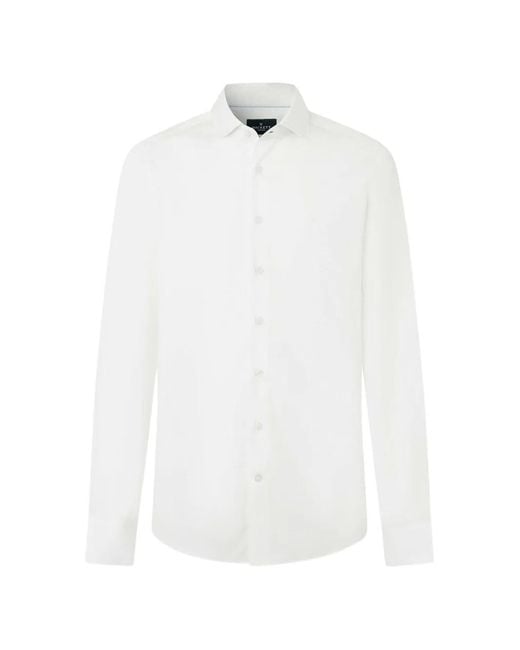 Hackett White Kent Tailored Shirt for men