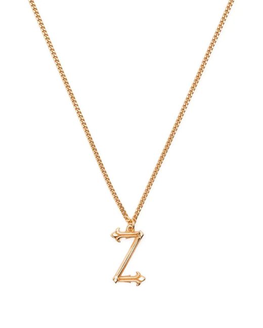 Emanuele Bicocchi Metallic Z Letter Pendant Necklace