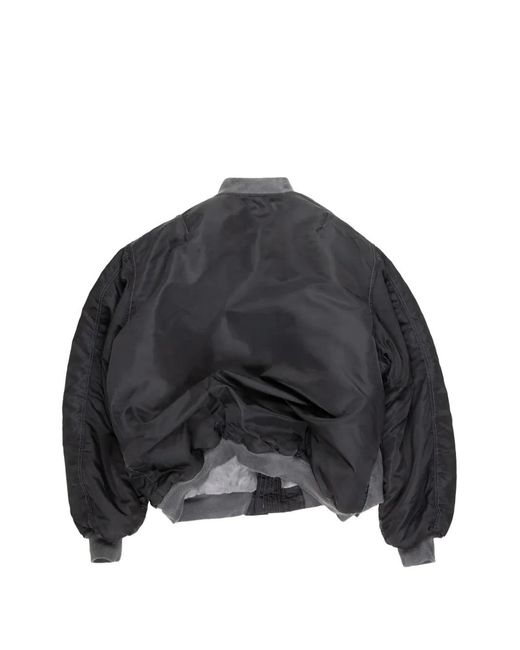 ALEXANDER DIGENOVA Black Cutout Bomber Jacket for men