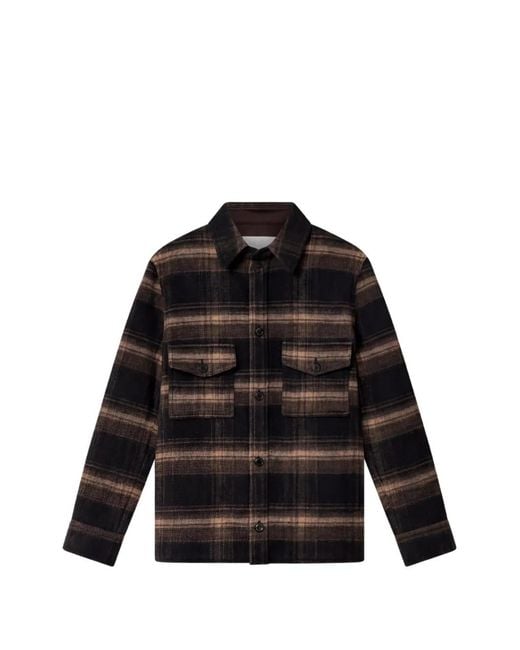 Isabel Marant Black Kervon Wool-Blend Overshirt for men