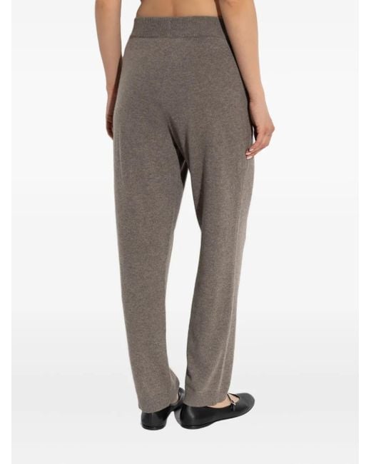 Lisa Yang Gray Hose aus Kaschmir mit Stretchbund