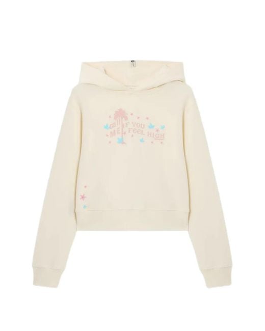 Palm Angels White Feel High Regular Hoodie