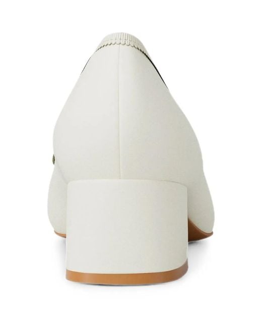 Michael Kors White Piper Flex Bow-Detail Pumps