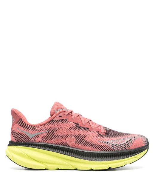 Hoka One One Pink Clifton 9 Gtx Sneakers for men