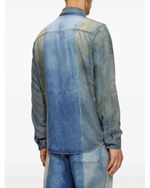 DIESEL Blue D-Fitty-Fsf Shirt for men
