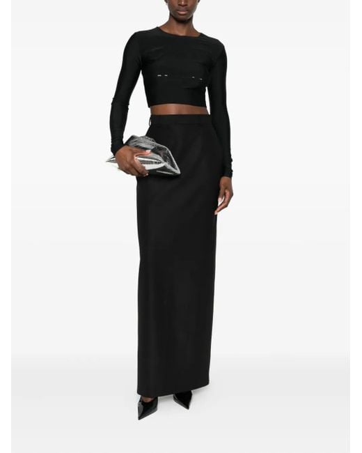MEDEA Black Wool Skirt