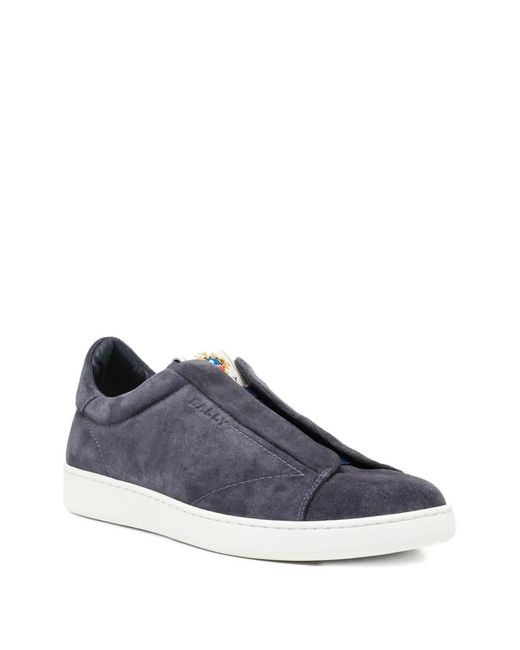 Bally Blue Slip-On Trainers for men