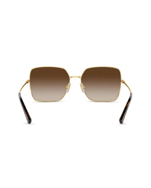 Dolce & Gabbana Brown Square-Frame Sunglasses