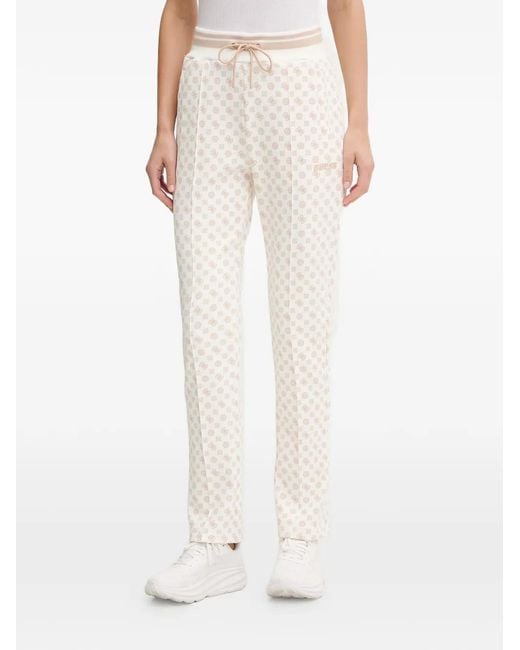 Guess White Scuba Patterned Track Pants