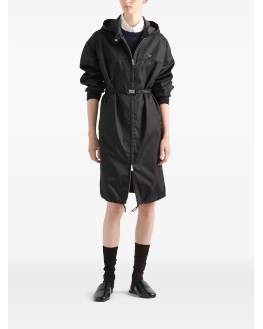 Prada Black Re-Nylon Coat