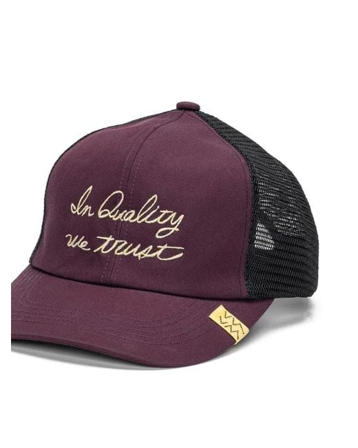 Visvim Purple Goodyear Ii Embroidered Mesh-Back Baseball Cap for men