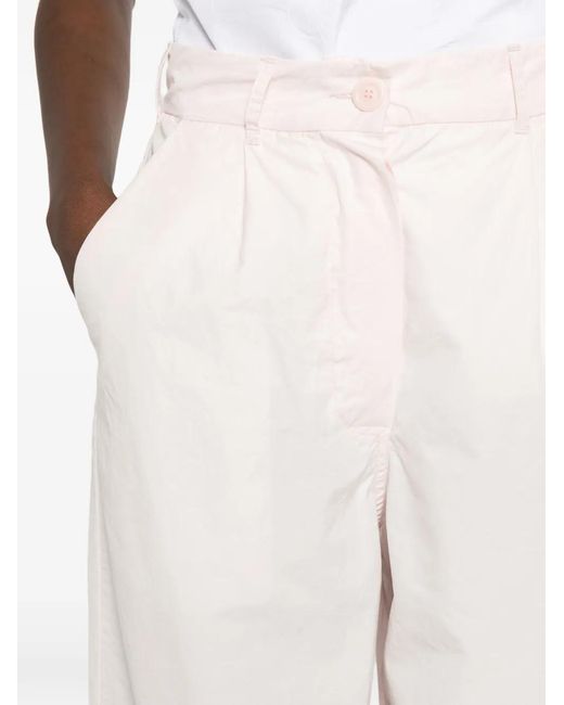 Casey Casey White Mili Hiroshi Belt-Loops Trousers