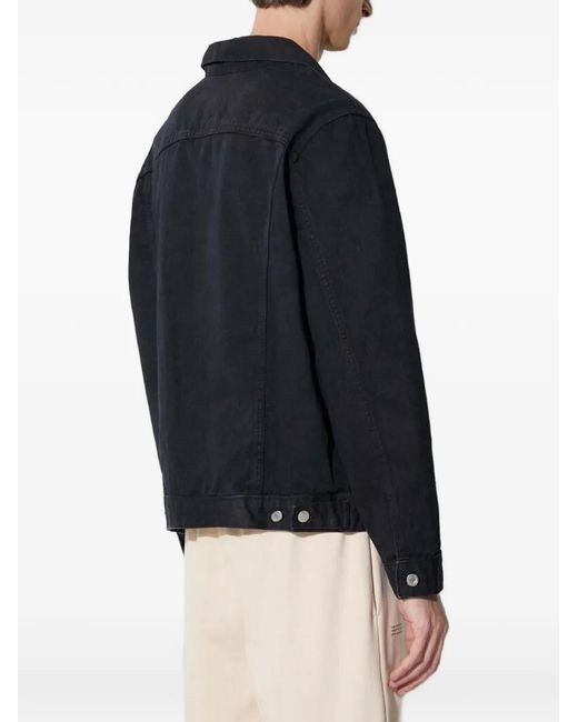 PANGAIA Blue Buttoned Denim Jacket