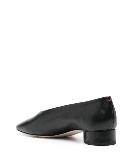 Aeyde Gray 25Mm Delia Leather Pumps
