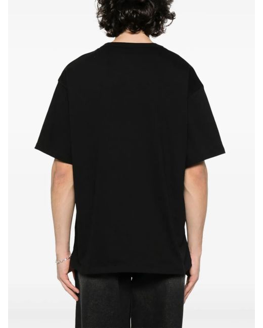 Camiseta con estampado gráfico M I S B H V de hombre de color Black