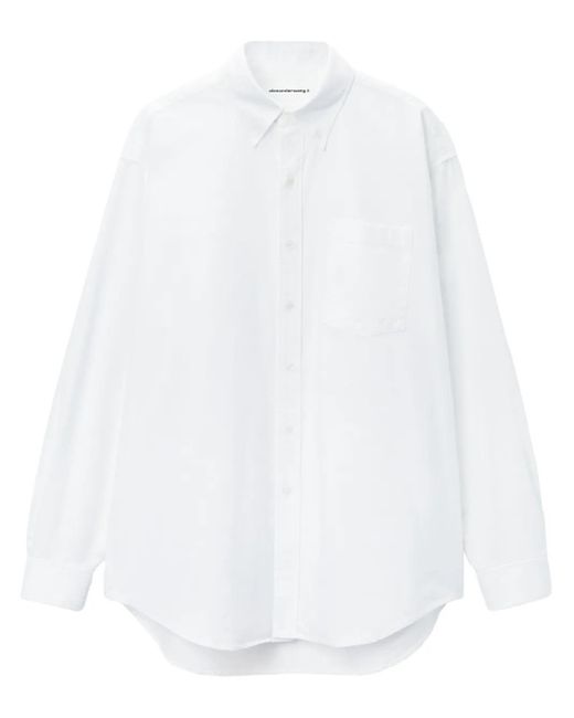 Alexander Wang Oversized Overhemd in het White