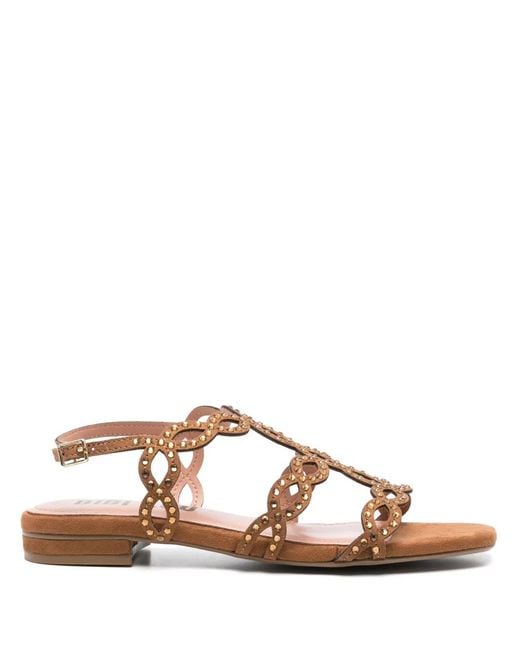 Bibi Lou Brown Kai Flat Sandals