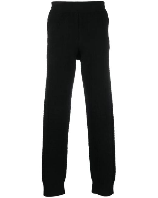 Givenchy Black 4G-Jacquard Track Pants for men