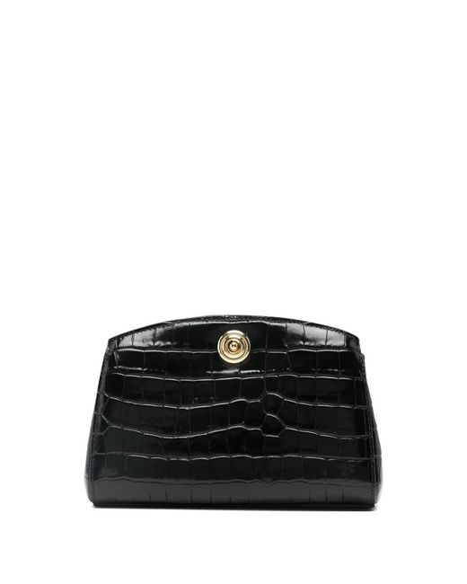 Liffner Black Push-Lock Clutch