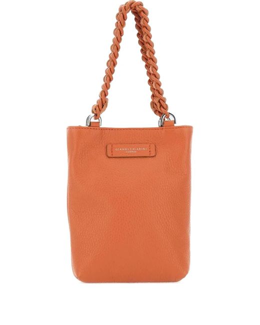 Gianni Chiarini Orange Camilla Shoulder Bag