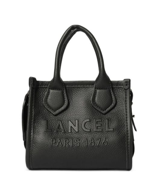 Lancel Black Jour Grained Leather Shoulder Bag