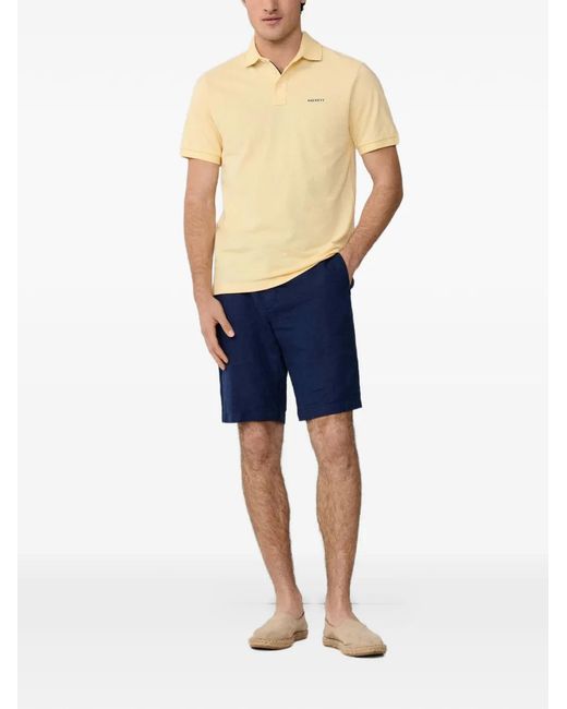 Hackett Blue Polo À Bords Contrastants for men
