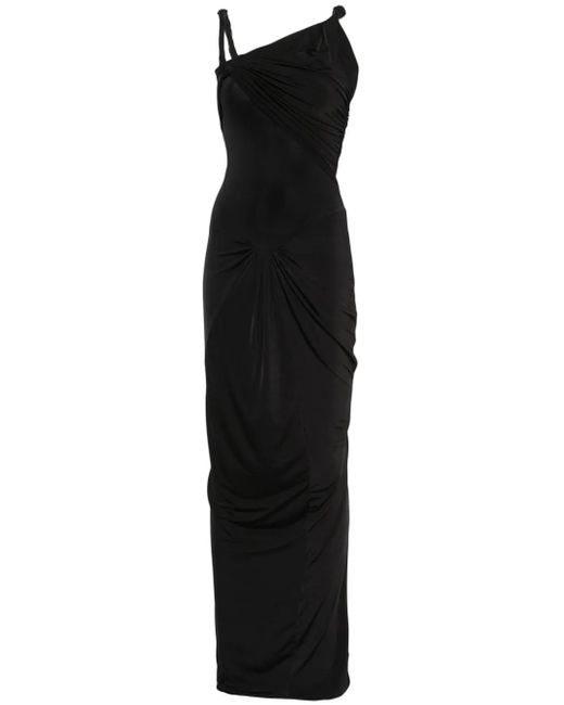 Atu Body Couture X Rue Ra ギャザーマキシドレス Black