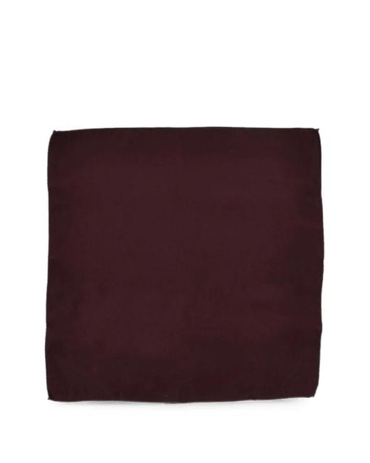 Corneliani Purple Silk Satin Bow Tie And Pocket Square Set for men
