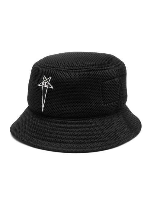 Sombrero de pescador con logo bordado de Rick Owens X Champion de color  Negro | Lyst