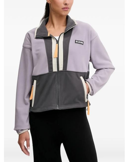 Columbia Gray Colourblock Zip Sweatshirt