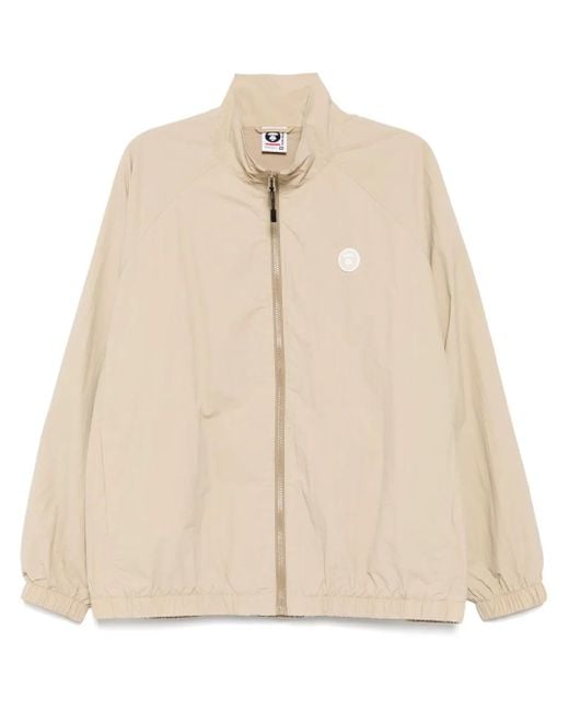 Aape By A Bathing Ape AAPENOW Windbreaker mit Moonface-Logo in Natural für Herren
