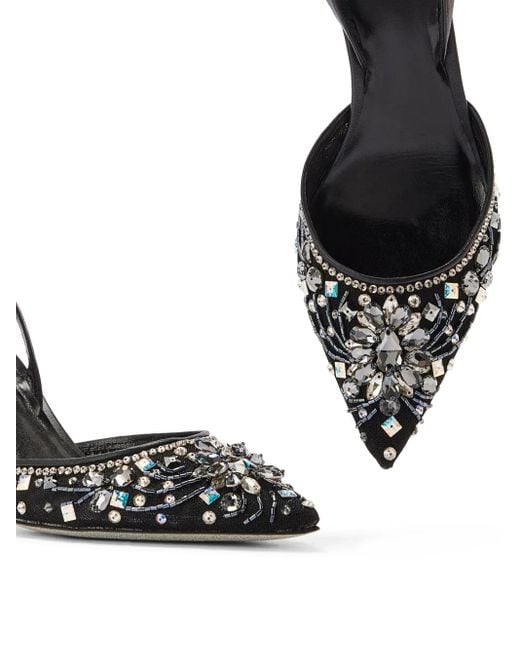 Rene Caovilla Metallic 105Mm Cinderella Pumps