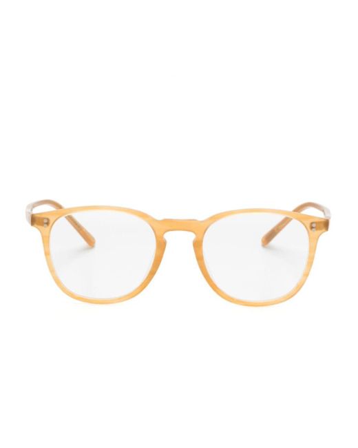 Oliver Peoples Yellow Finley 1993 Brille mit rundem Gestell