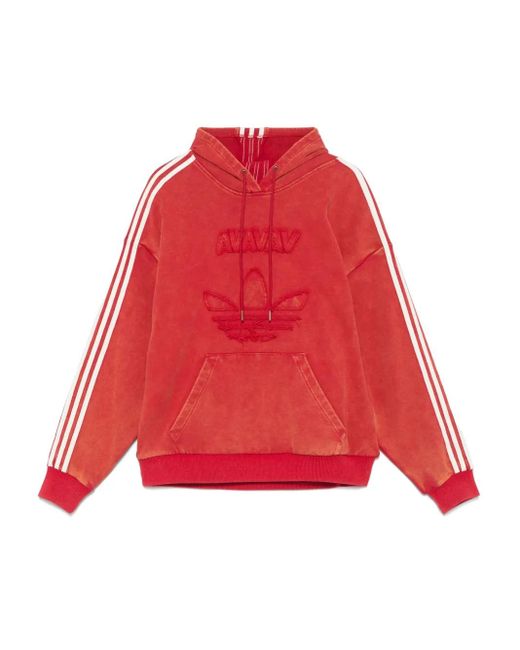 Adidas Red X Avavav Drop-Shoulder Hoodie