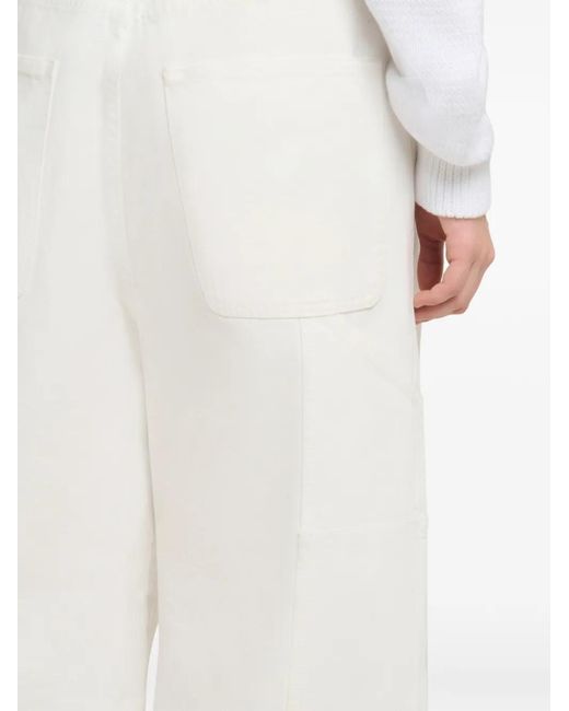 Marni White Denim Wide-Leg Jeans