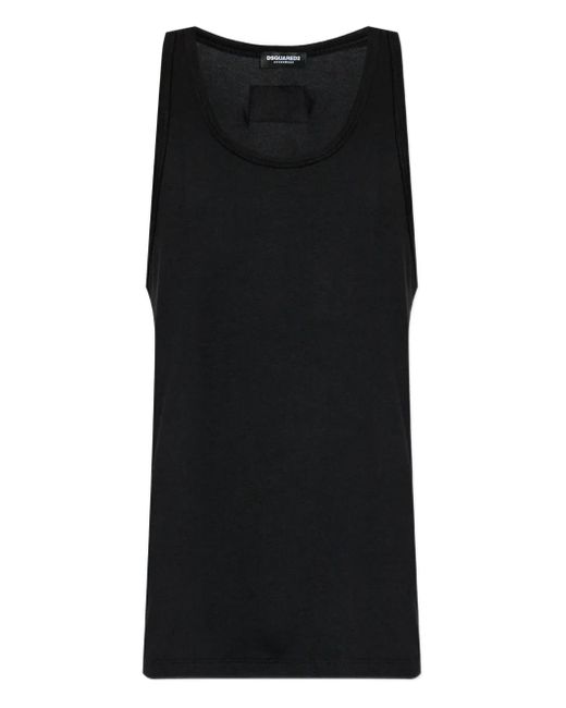メンズ DSquared² Logo-patch Vest Black
