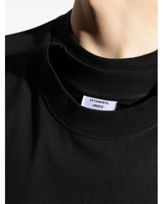 Vetements Gelaagd T-Shirt in het Black voor heren