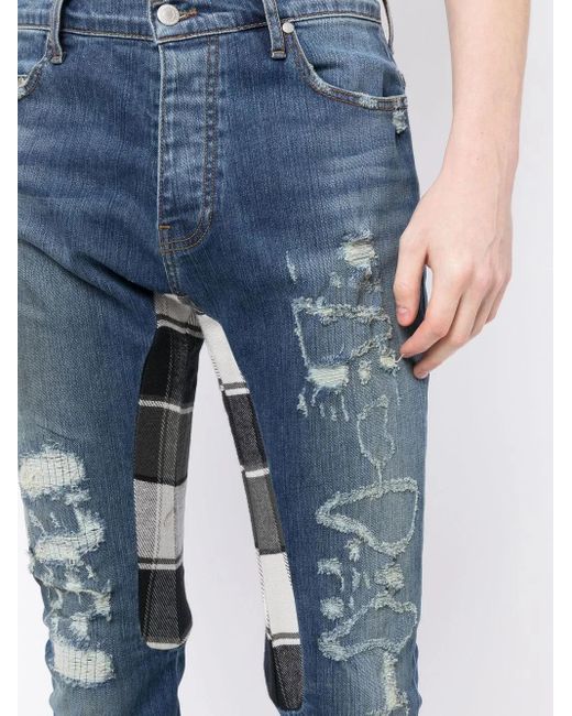 Alchemist Gerafelde Jeans in het Blue voor heren