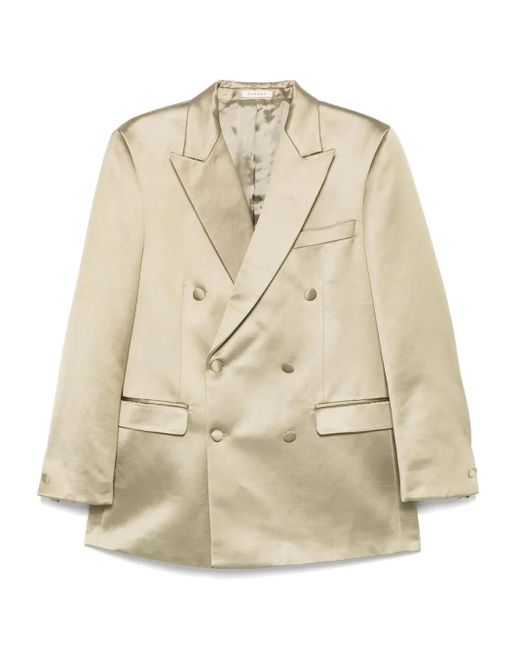 Fursac Natural Double-Breasted Blazer for men