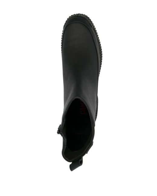 Camper Black Pix Ankle Leather Boots
