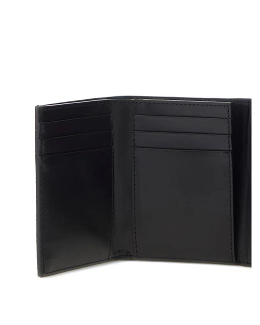 Roberto Cavalli Black Crocodile-Embossed Wallet
