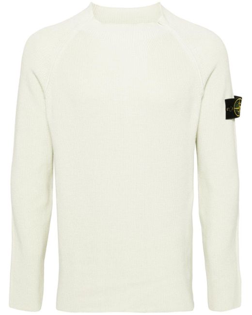 Stone Island White Sweater Clothing for men