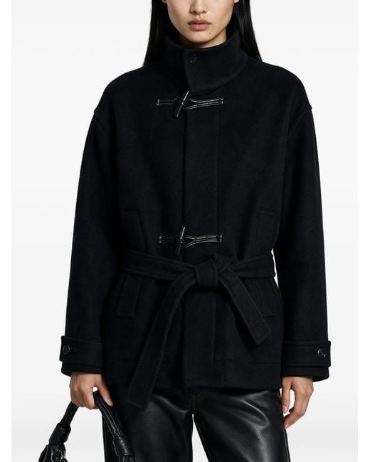 Lemaire Black Short Duffle Coat