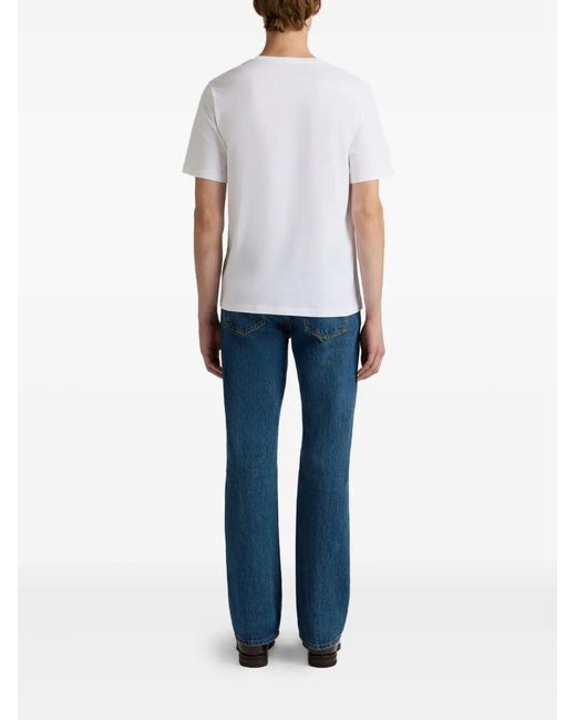 Bally White Crest Cotton T-Shirt for men