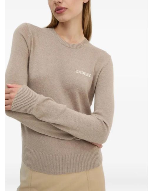 Pull À Détail De Slogan Day Birger et Mikkelsen en coloris Natural