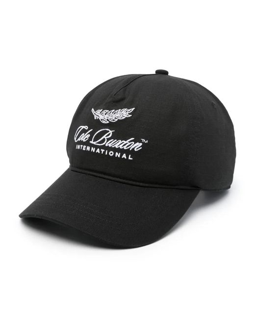Cole Buxton Black Logo-Embroidered Cotton Cap for men